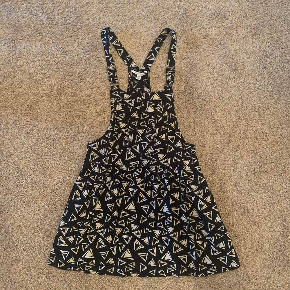 American Eagle Navy&White Overall Dress